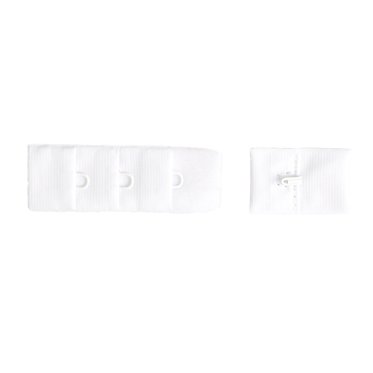 1-HOOK/ 3-ROW PLUSH BRA HOOK & EYE BACK WHITE