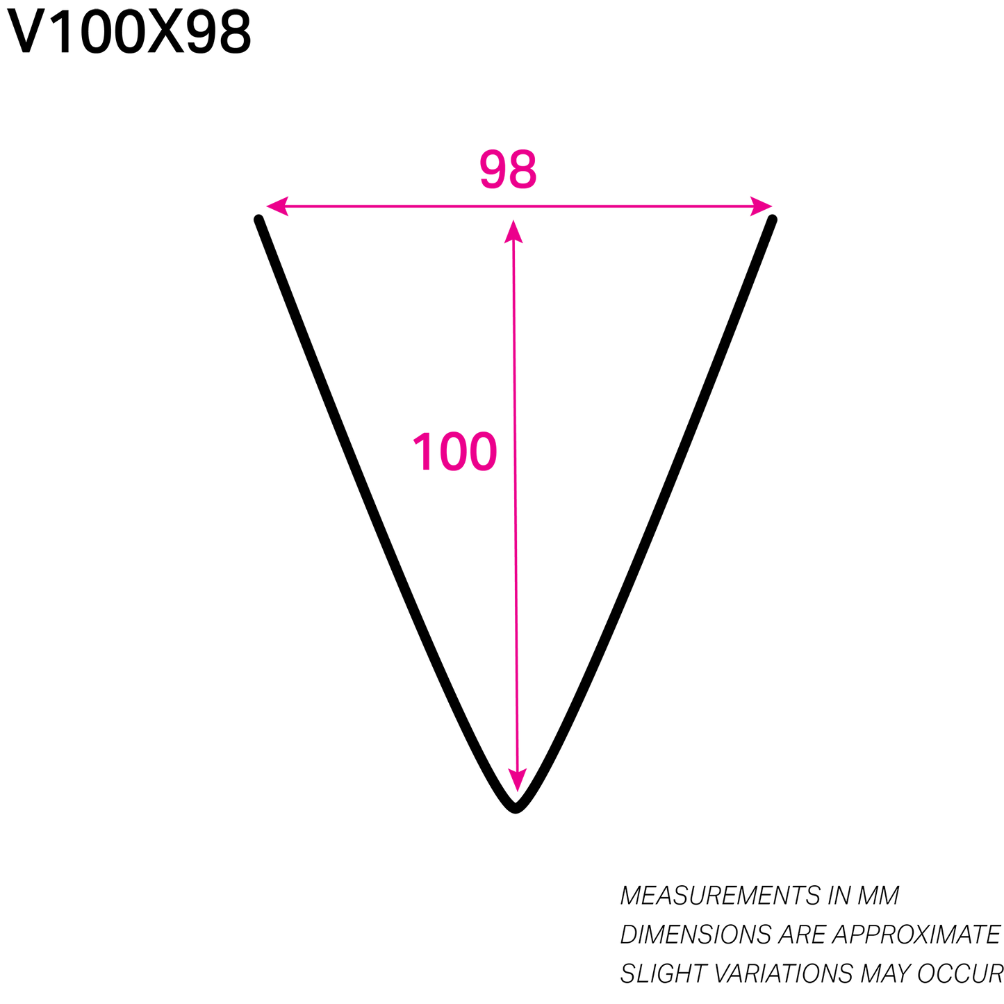 100MM x 98MM NYLON-COATED V WIRE