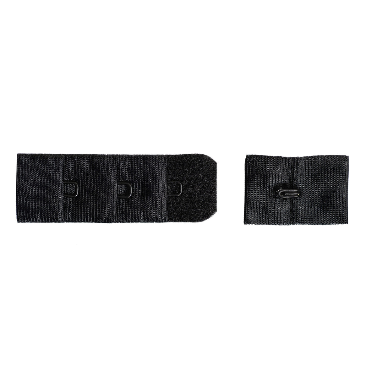 1-HOOK/ 3-ROW PLUSH BRA HOOK & EYE BACK BLACK