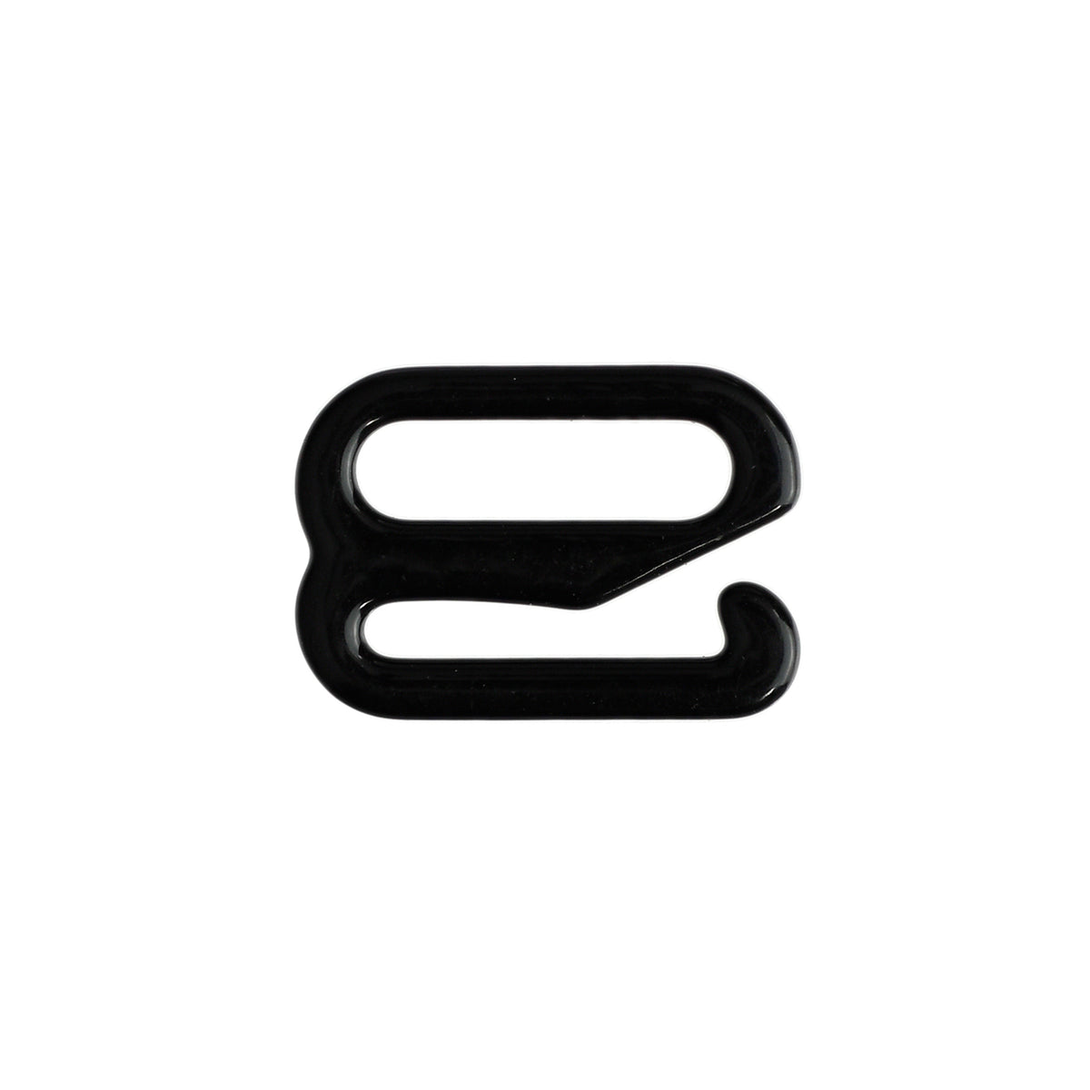 WIDE FORMLINE METAL HOOK BLACK