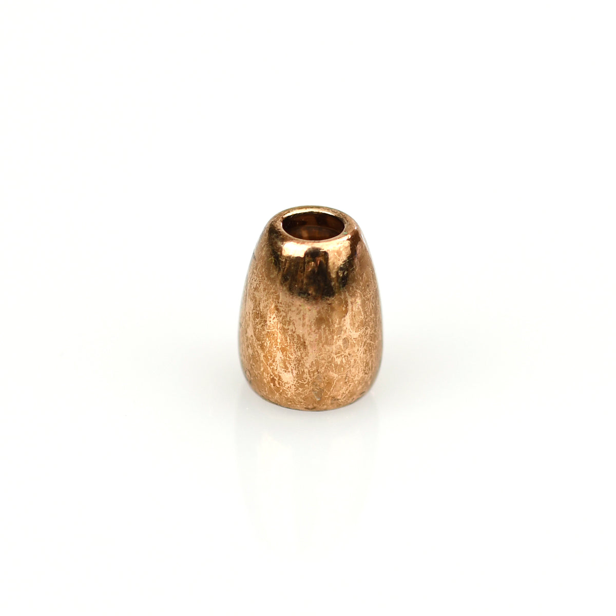 DIE-CAST METAL 10MM BULLET CORD-END GOLD