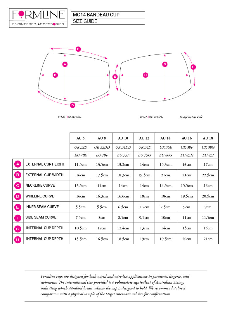 MC14 BANDEAU BRA CUP WHITE
