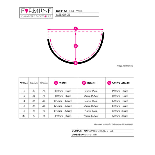 STYLE UW414 COATED UNDERWIRE 'A'