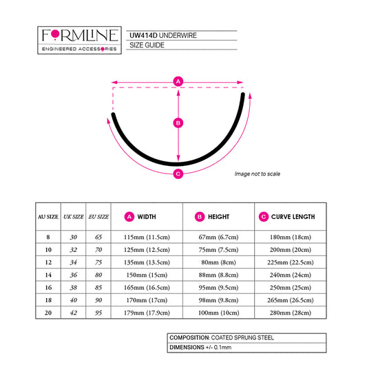 STYLE UW414 COATED UNDERWIRE 'D'