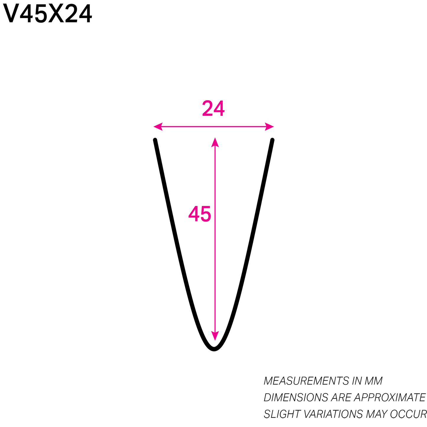 45MM x 24MM NYLON-COATED V WIRE