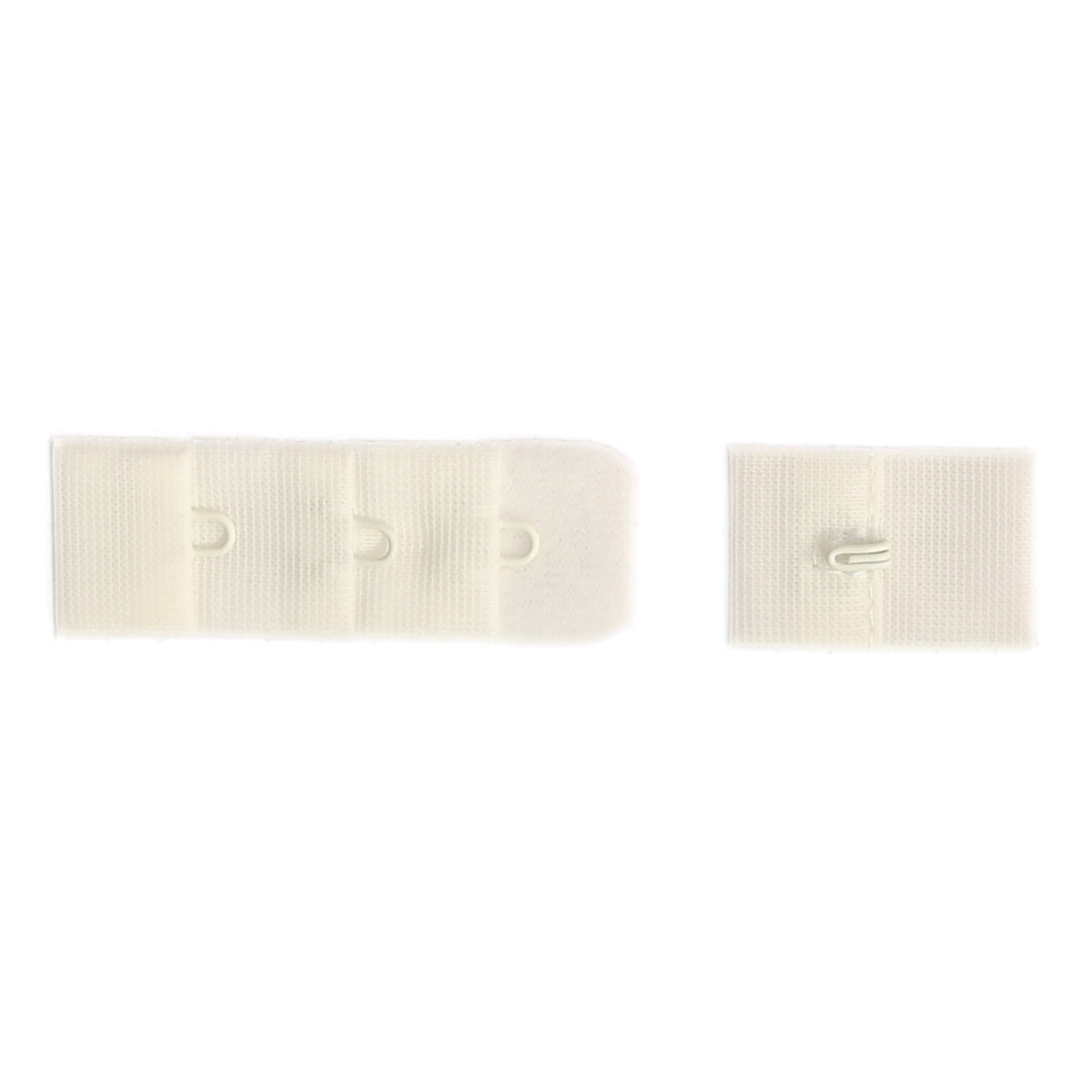 1-HOOK/ 3-ROW PLUSH BRA HOOK & EYE BACK IVORY