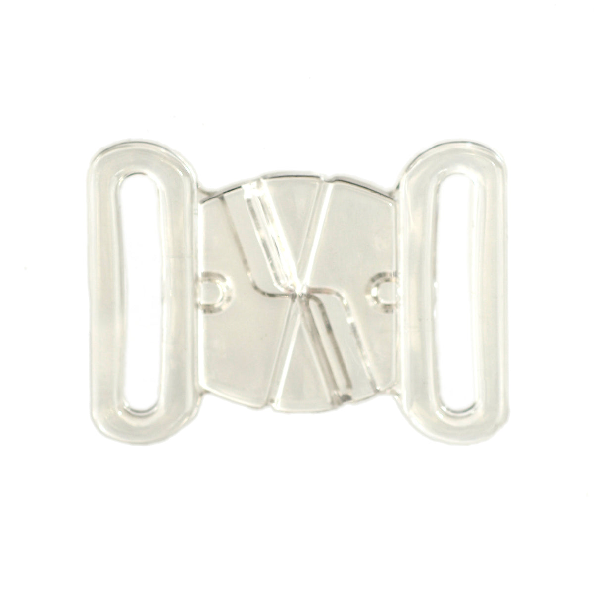 FORMLINE LARGE PLASTIC BUTTERFLY CLASP FOR SWIMWEAR, LINGERIE & TOPS - CLEAR
