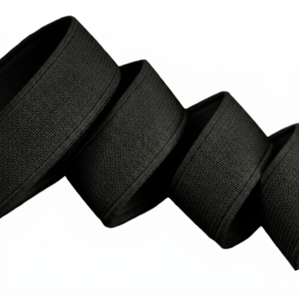 NON-ROLL WAISTBAND ELASTIC BLACK