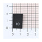 WOVEN SIZE LABEL SIZES 0 - 20 WHITE TEXT ON SATIN BLACK PACK 100