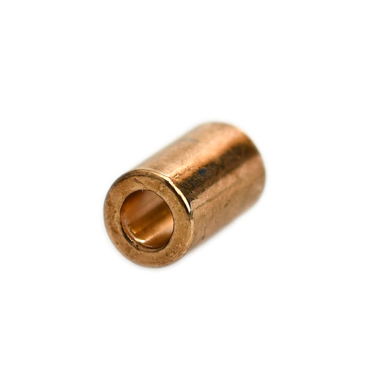 DIE-CAST METAL 12MM CYLINDER CORD-END GOLD