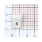 WOVEN SIZE LABEL SIZES XS - XXL BLACK TEXT ON SATIN WHITE PACK 100
