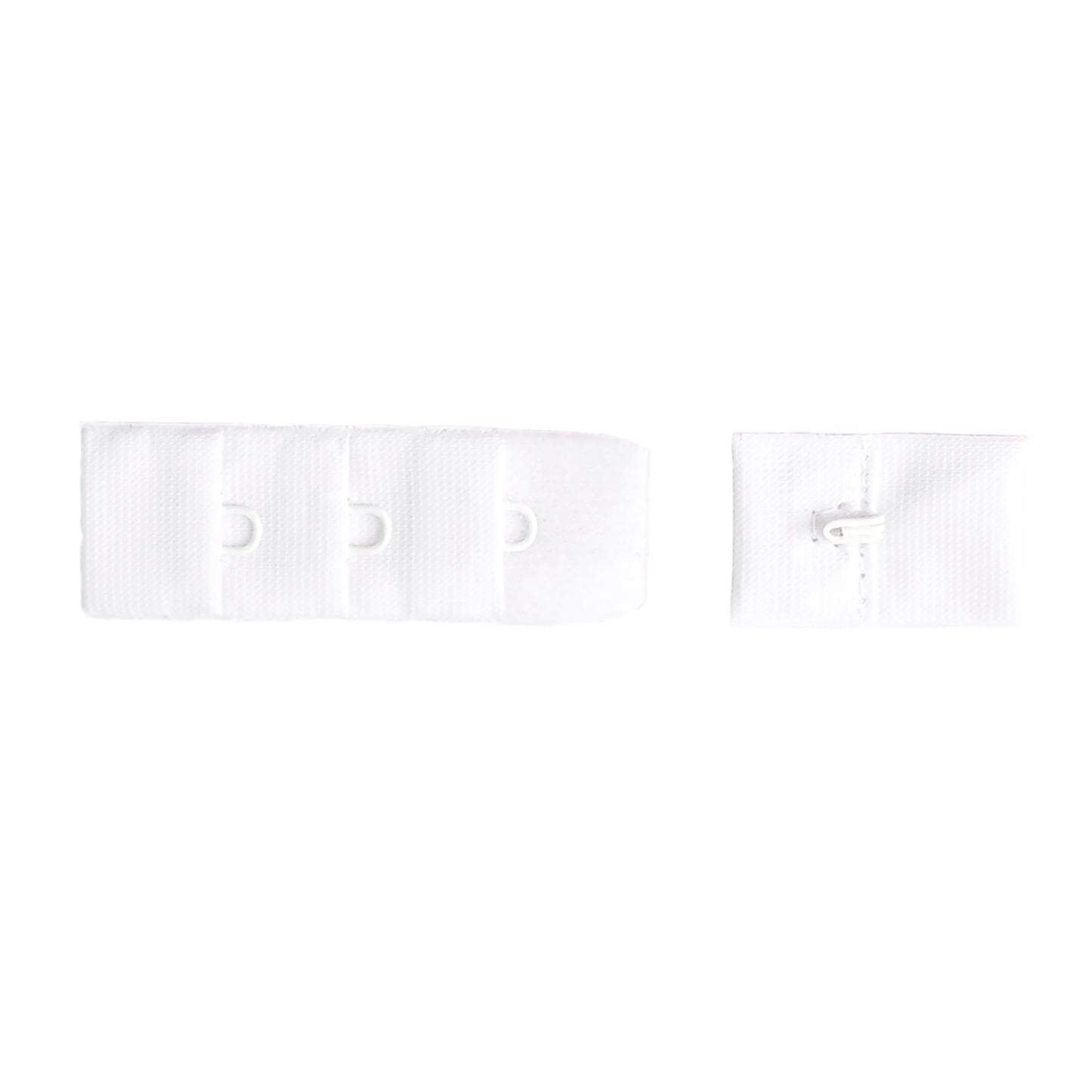 1-HOOK/ 3-ROW PLUSH BRA HOOK & EYE BACK WHITE