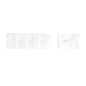 1-HOOK/ 3-ROW PLUSH BRA HOOK & EYE BACK WHITE