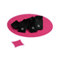 WOVEN SIZE LABEL SIZES 0 - 20 WHITE TEXT ON SATIN BLACK PACK 100