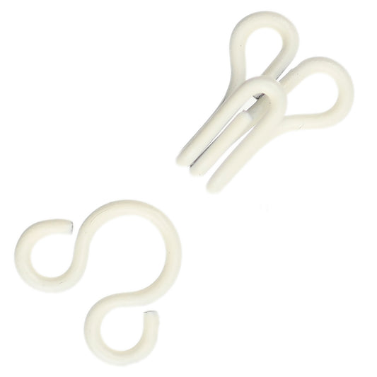 HOOKS & EYES OFF-WHITE/ LIGHT IVORY