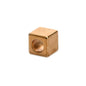 DIE-CAST METAL 8MM SQUARE CORD-END GOLD