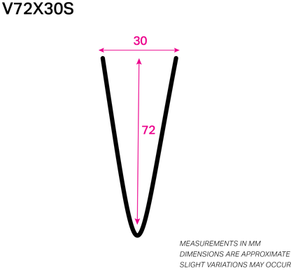 72MM x 30MM NYLON-COATED V-WIRE
