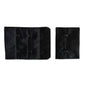 2-HOOK/ 3-ROW 10MM PLUSH BRA HOOK & EYE BACK BLACK
