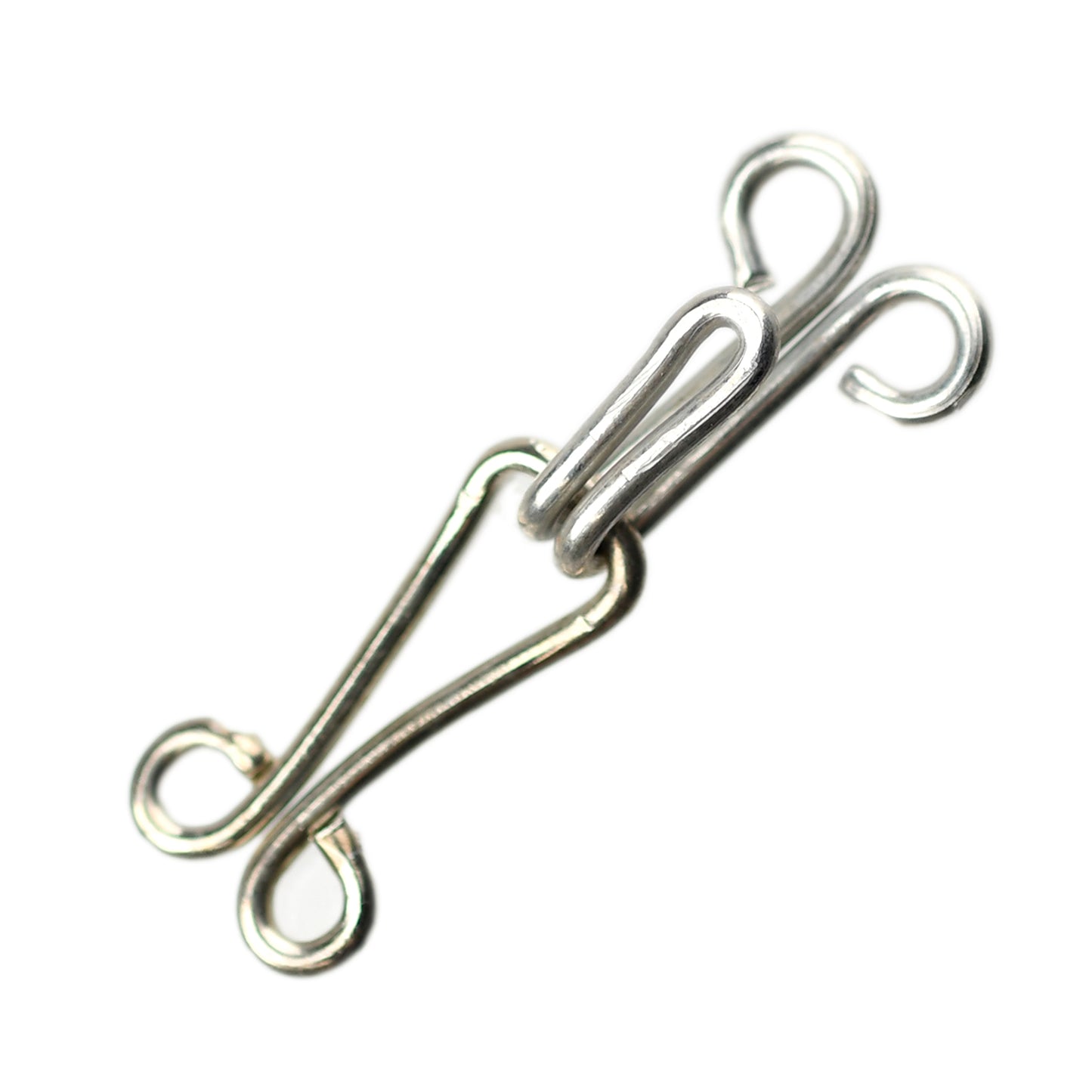 EXTRA-LARGE HOOKS & EYES SILVER