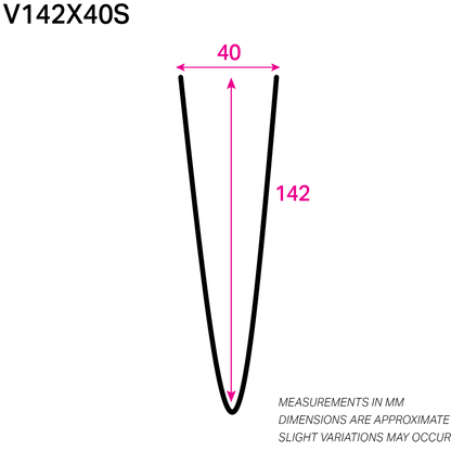 142MM x 40MM NYLON-COATED V-WIRE