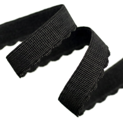 FORMLINE SCALLOPED PLUSH ELASTIC BLACK