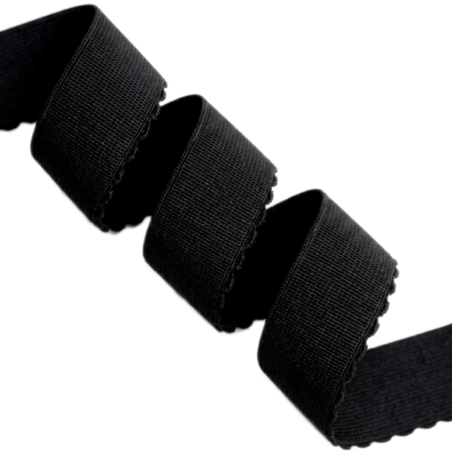 FORMLINE SCALLOPED PLUSH ELASTIC BLACK