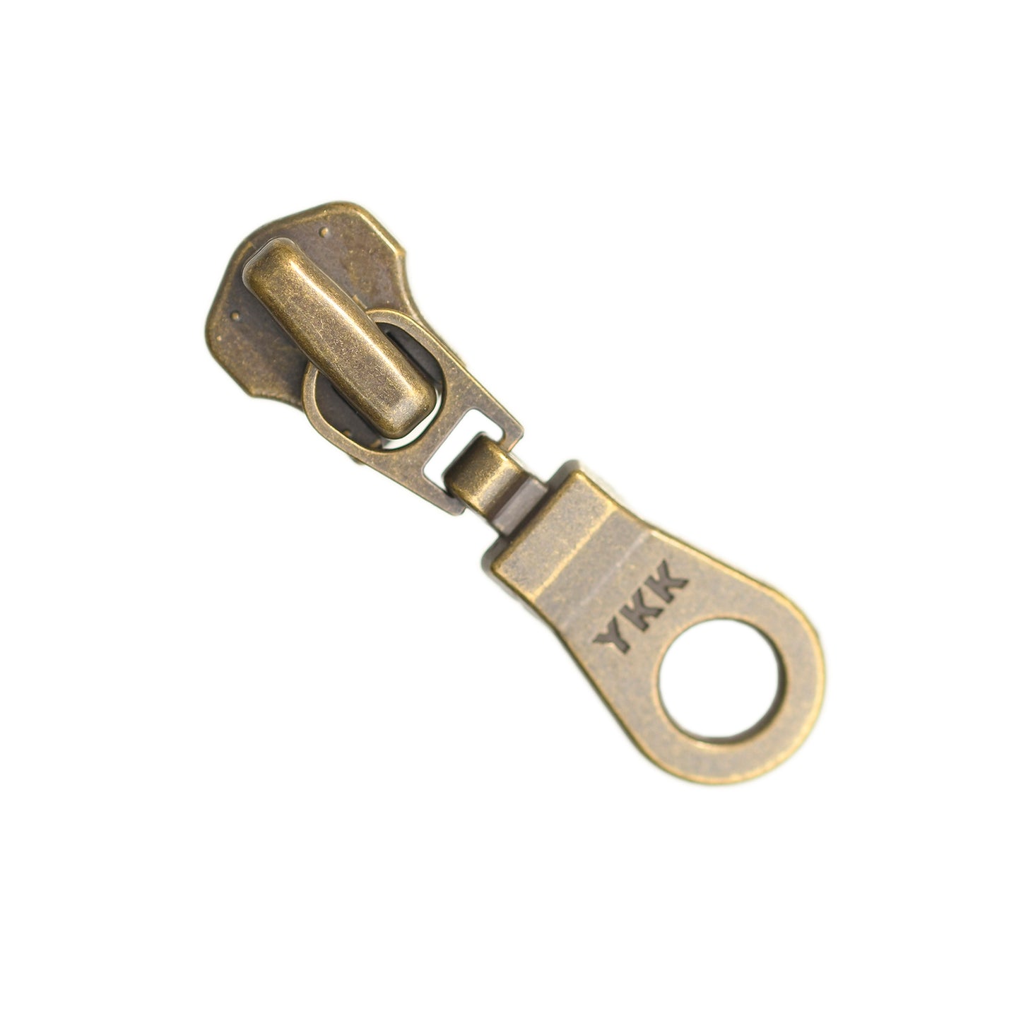 DONUT-DROP SLIDER FOR YKK METAL ZIPS - ANTIQUE GOLD