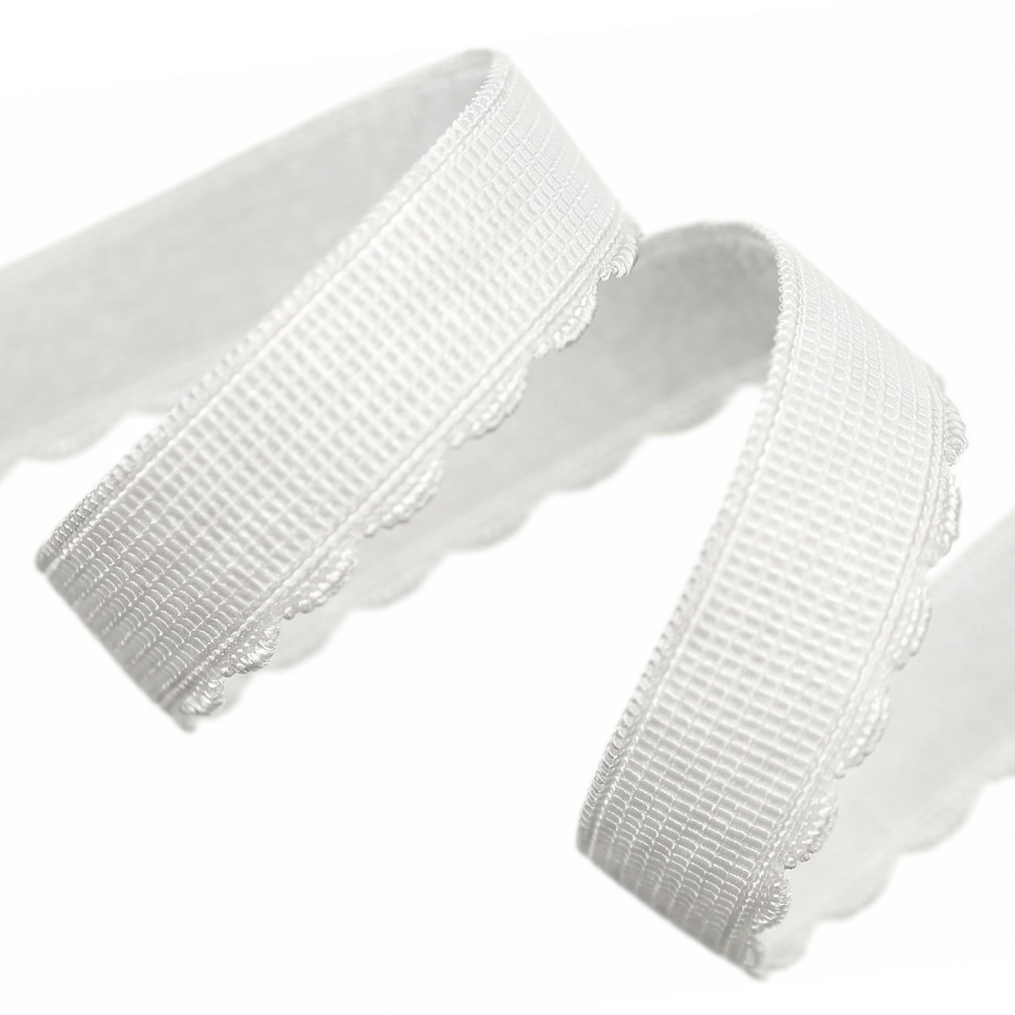 FORMLINE SCALLOPED PLUSH ELASTIC WHITE
