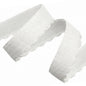 FORMLINE SCALLOPED PLUSH ELASTIC WHITE