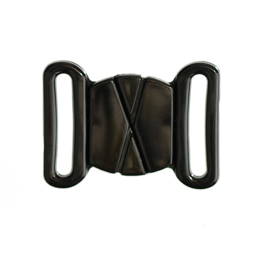 FORMLINE LARGE PLASTIC BUTTERFLY CLASP FOR SWIMWEAR, LINGERIE & TOPS - BLACK
