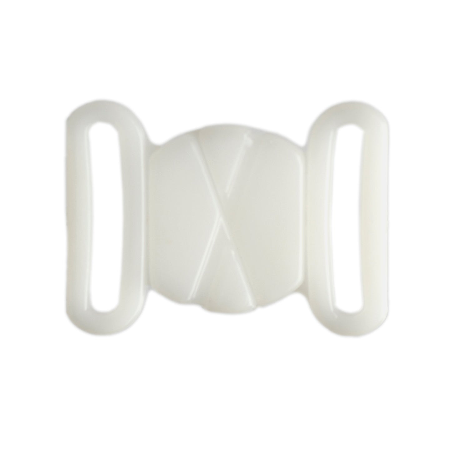 FORMLINE LARGE PLASTIC BUTTERFLY CLASP FOR SWIMWEAR, LINGERIE & TOPS - WHITE