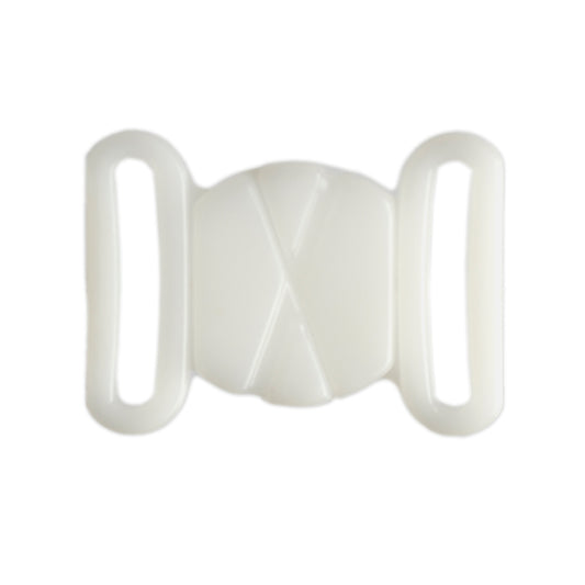 FORMLINE LARGE PLASTIC BUTTERFLY CLASP FOR SWIMWEAR, LINGERIE & TOPS - WHITE