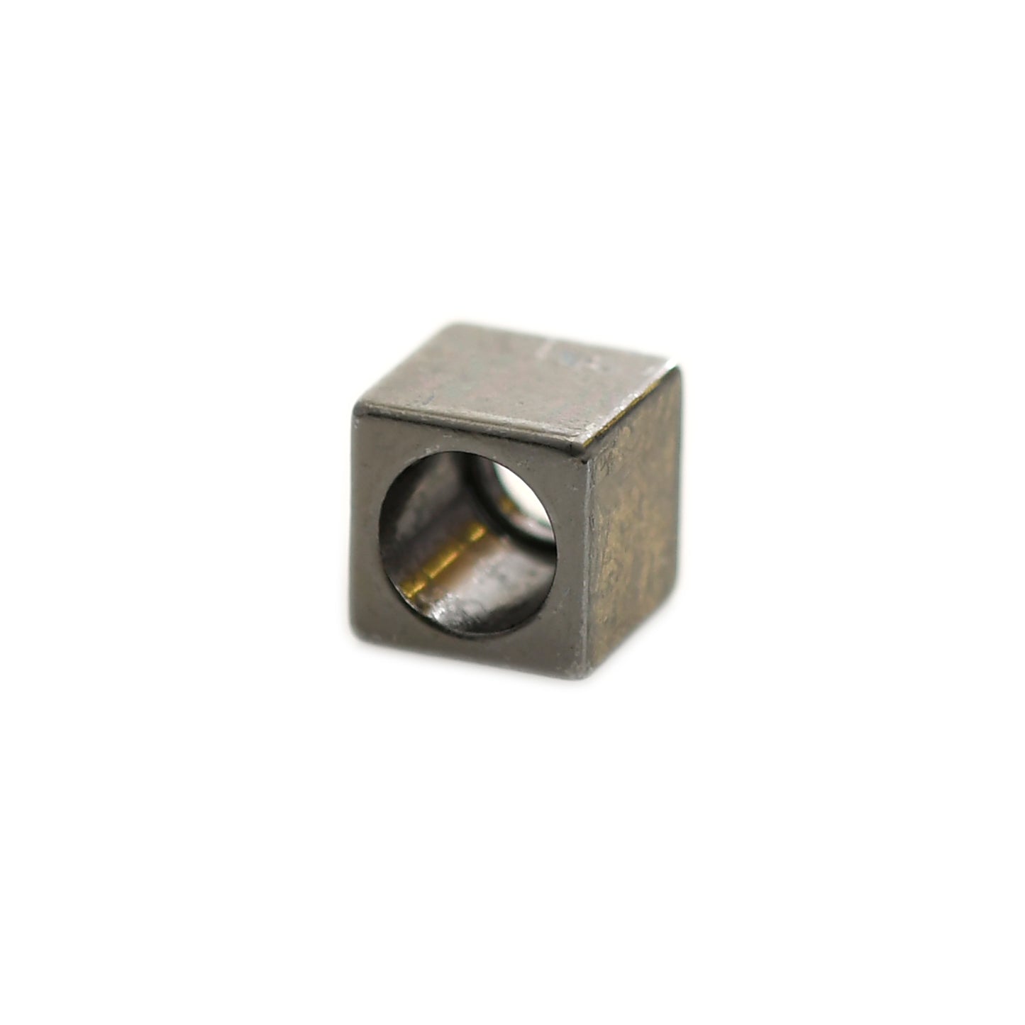 DIE-CAST METAL 8MM SQUARE CORD-END PEWTER