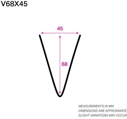68MM x 45MM NYLON-COATED V-WIRE