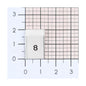 WOVEN SIZE LABEL SIZES 0 - 20 BLACK TEXT ON SATIN WHITE PACK 100