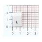 WOVEN SIZE LABEL SIZES XS - XXL BLACK TEXT ON SATIN WHITE PACK 100