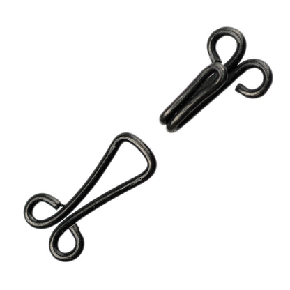 EXTRA-LARGE HOOKS & EYES BLACK