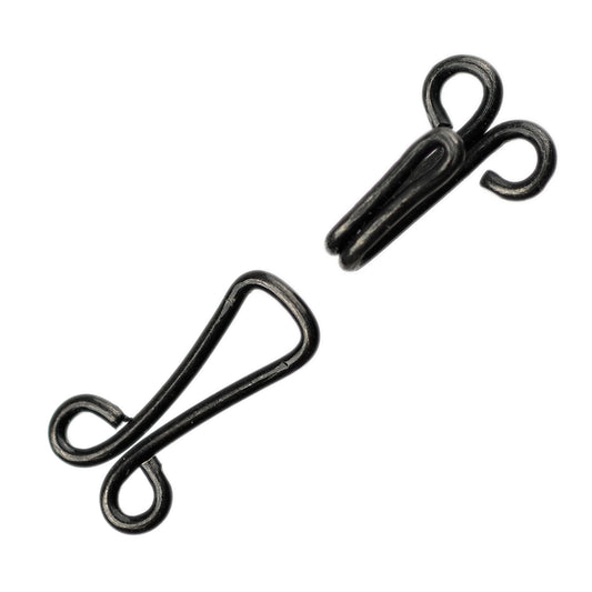 EXTRA-LARGE HOOKS & EYES BLACK
