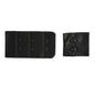 2-HOOK/ 3-ROW 10MM PLUSH BRA HOOK & EYE BACK BLACK
