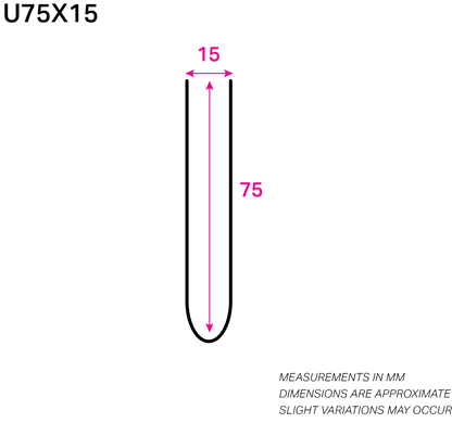 75MM x 15MM NYLON-COATED U-WIRE