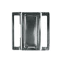 20MM DIE-CAST METAL BACK CLASP SILVER
