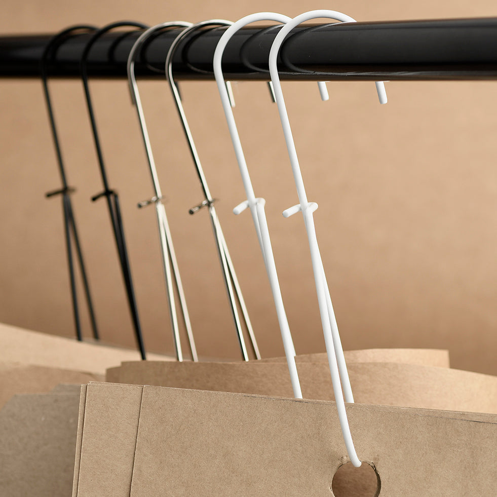 CUSTOM ENGINEERED STEEL PATTERN & UTILITY HOOKS WHITE