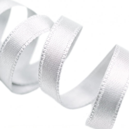 DOUBLE-SIDED SATIN RIBBON - WHITE
