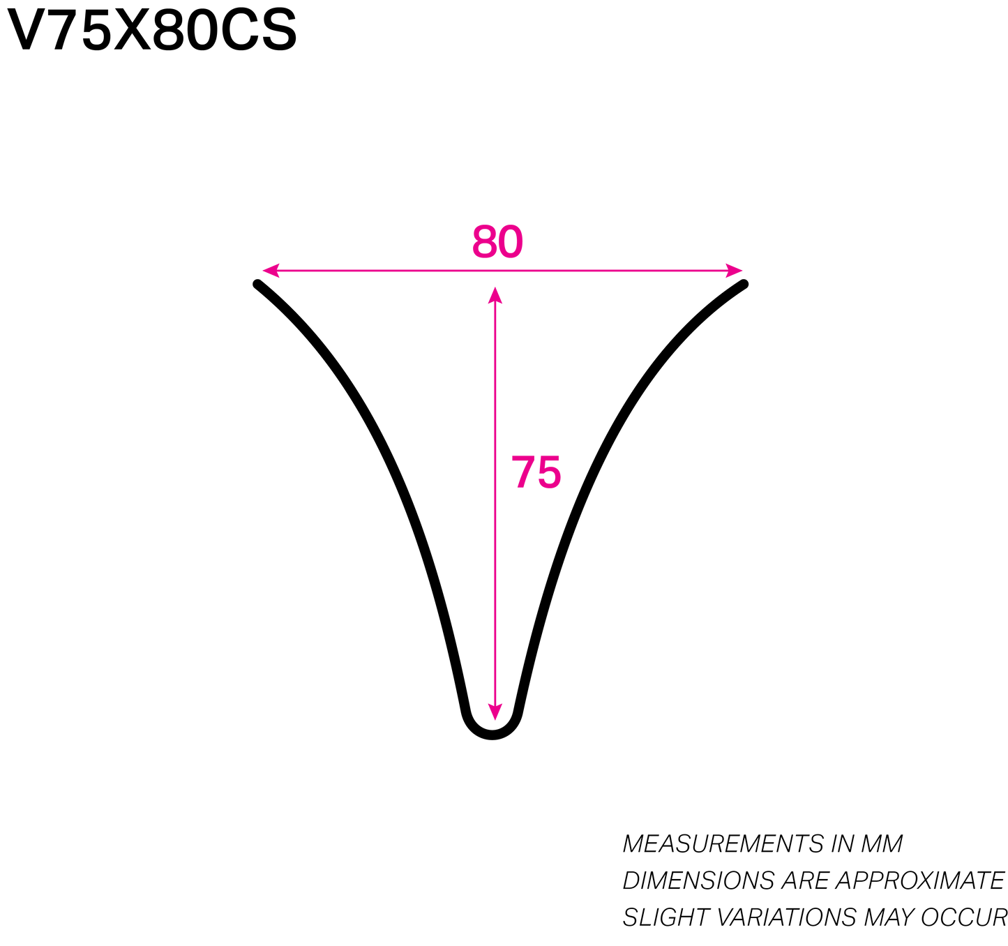 75MM x 80MM NYLON-COATED CURVED V-WIRE
