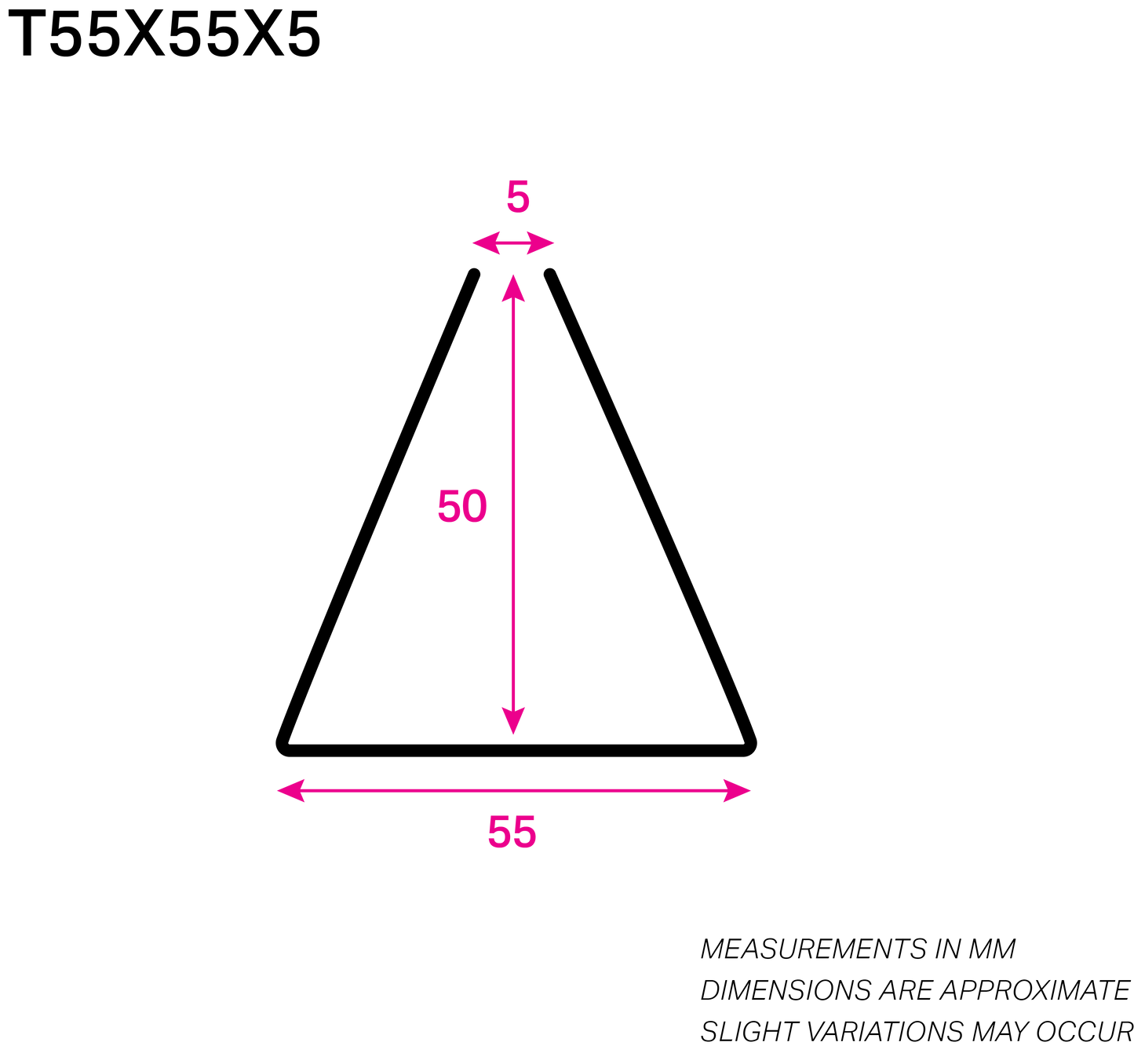55MM x 55MM NYLON-COATED TRIANGLE-WIRE