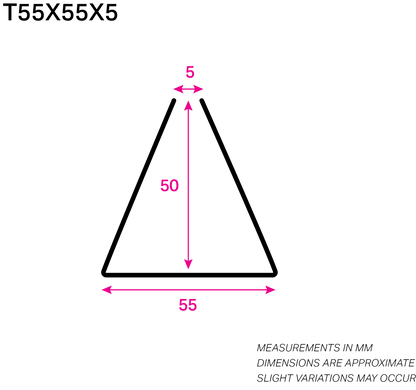 55MM x 55MM NYLON-COATED TRIANGLE-WIRE