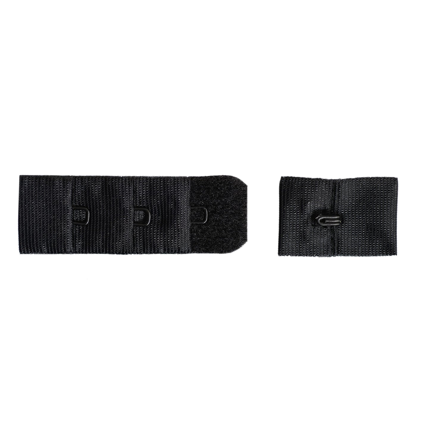 1-HOOK/ 3-ROW PLUSH BRA HOOK & EYE BACK BLACK