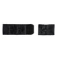 1-HOOK/ 3-ROW PLUSH BRA HOOK & EYE BACK BLACK