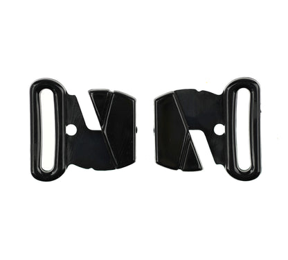 FORMLINE LARGE PLASTIC BUTTERFLY CLASP FOR SWIMWEAR, LINGERIE & TOPS - BLACK