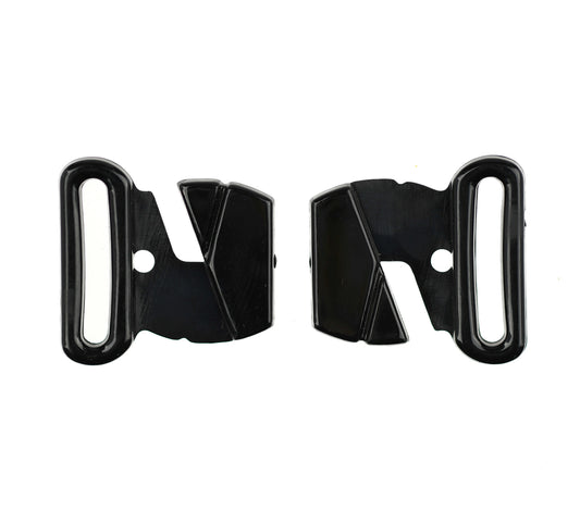 FORMLINE LARGE PLASTIC BUTTERFLY CLASP FOR SWIMWEAR, LINGERIE & TOPS - BLACK